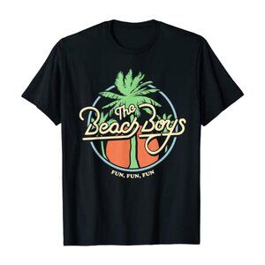 Beach Boys Fun Fun Fun Palm Tree Shirt Rock Band Music Graphic Tee Retro 51